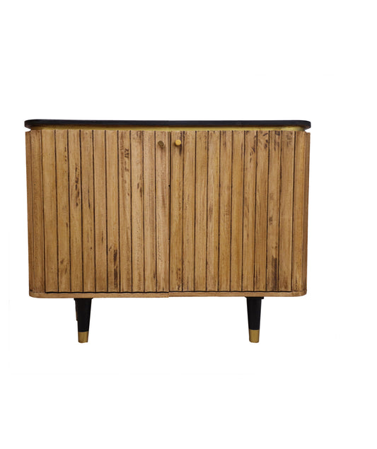 Harmara Curved Side Cabinet with 2 Doors with 4 Legs