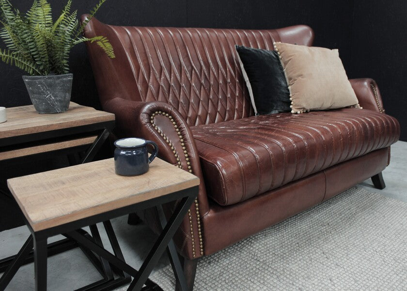 Vintage Leather 2 Seater Aston Sofa