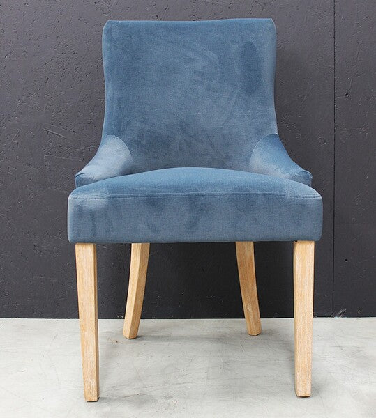 Scott Dining Chair In Velvet Midnight