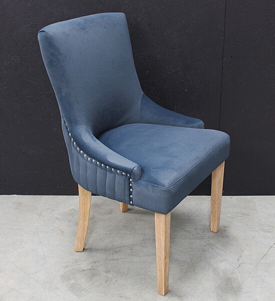 Scott Dining Chair In Velvet Midnight