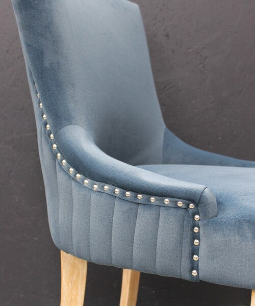 Scott Dining Chair In Velvet Midnight